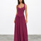 Lucia Maxi Dress Plum front
