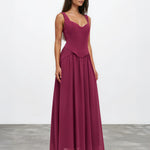 Lucia Maxi Dress Plum side
