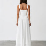 Lucia Maxi Dress White back