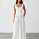 Lucia Maxi Dress White front