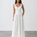 Lucia Maxi Dress White front