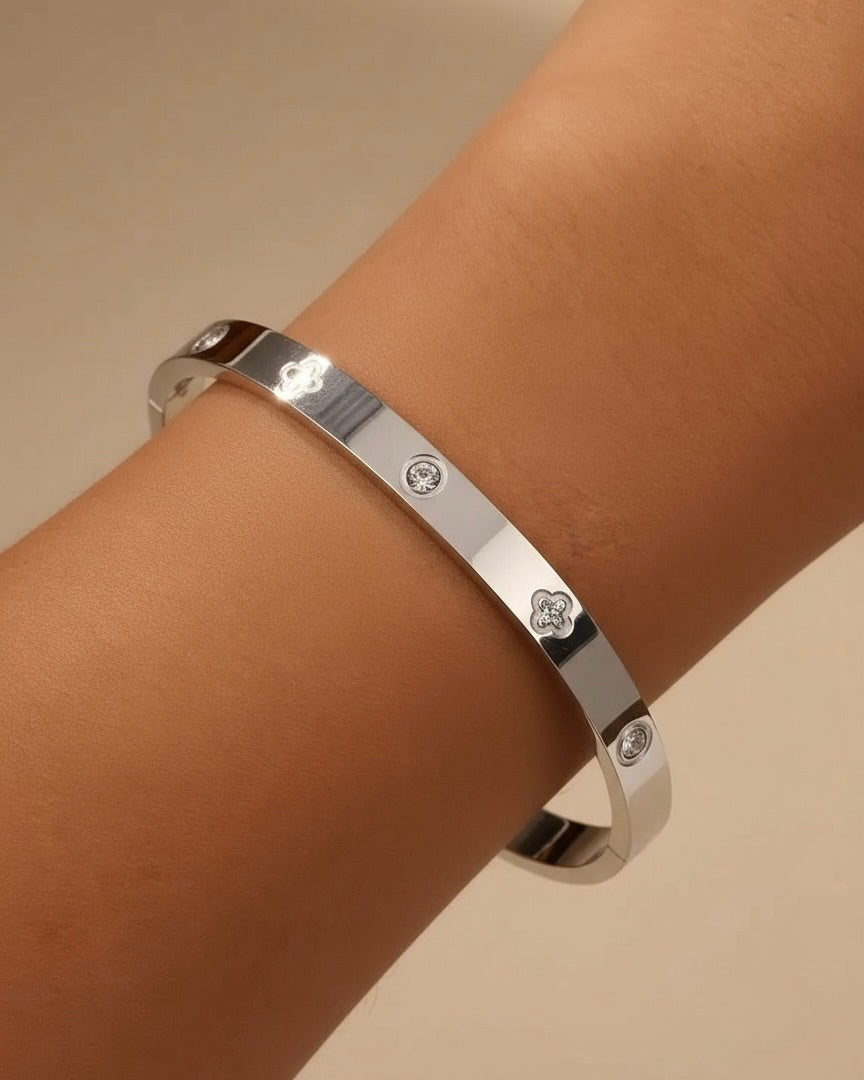 Maree Bangle Bracelet Silver