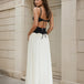 Mariana Maxi Dress Black Beige Back