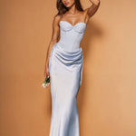 Mariana Corset Gown Light Blue front