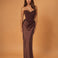 Mariana Corset Gown Espresso front