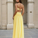 Mariana Maxi Dress Yellow Back