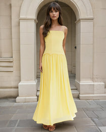 Mariana Maxi Dress Yellow Front