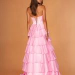 Mariella Layered Corset Gown Pink Back