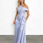 Marley Organza Top & Skirt Set Dusty Blue