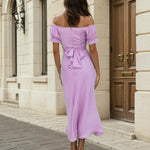 masie midi dress lilac