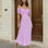 masie midi dress lilac