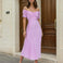 masie midi dress lilac