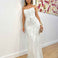 Nora Beaded Gown - Vintage White