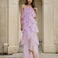 Ophelia Ruffle Maxi Dress Lilac Front