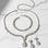 Orbit 3 Piece Jewellery Set Silver