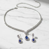 Orbit 2 Piece Jewellery Set Blue