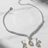 Orbit Teardrop 2 Piece Jewellery Set Gold