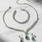 Orbit 3 Piece Jewellery Set Green