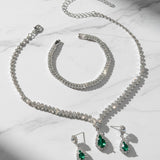 Orbit 3 Piece Jewellery Set Green