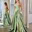 Paola Strapless Gown - Pistachio