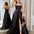 Paola Strapless Gown - Black