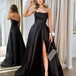 Paola Strapless Gown - Black