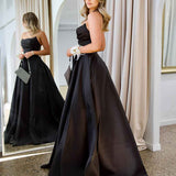 Paola Strapless Gown - Black