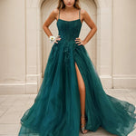 Patrice tulle ball formal gown emerald 