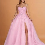 Paula Corset Tulle Ball Gown Soft Pink Front