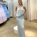 Claire Maxi Top and Skirt Set Baby Blue video
