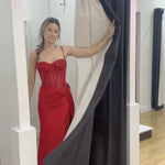 Morgana Corset Gown - Red Video