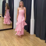 Clover Layered Maxi Dress Baby Pink Video