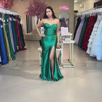 Nicolla Corset Gown Green Video