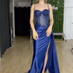 Morgana Corset Gown  Navy Video