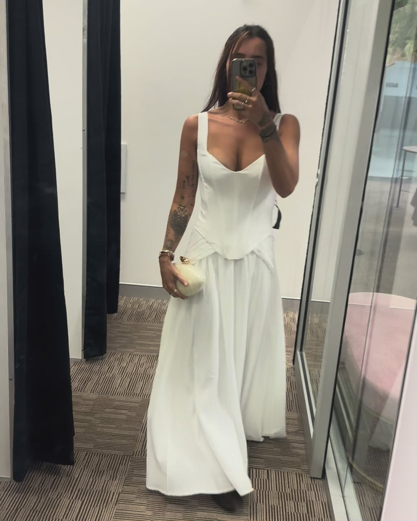 Lucia Maxi Dress White Video