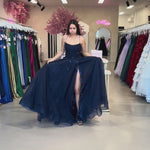 Patrice Corset Tulle Gown Navy Video