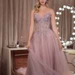 Rosalia Tulle Ball Gown  Mauve Video