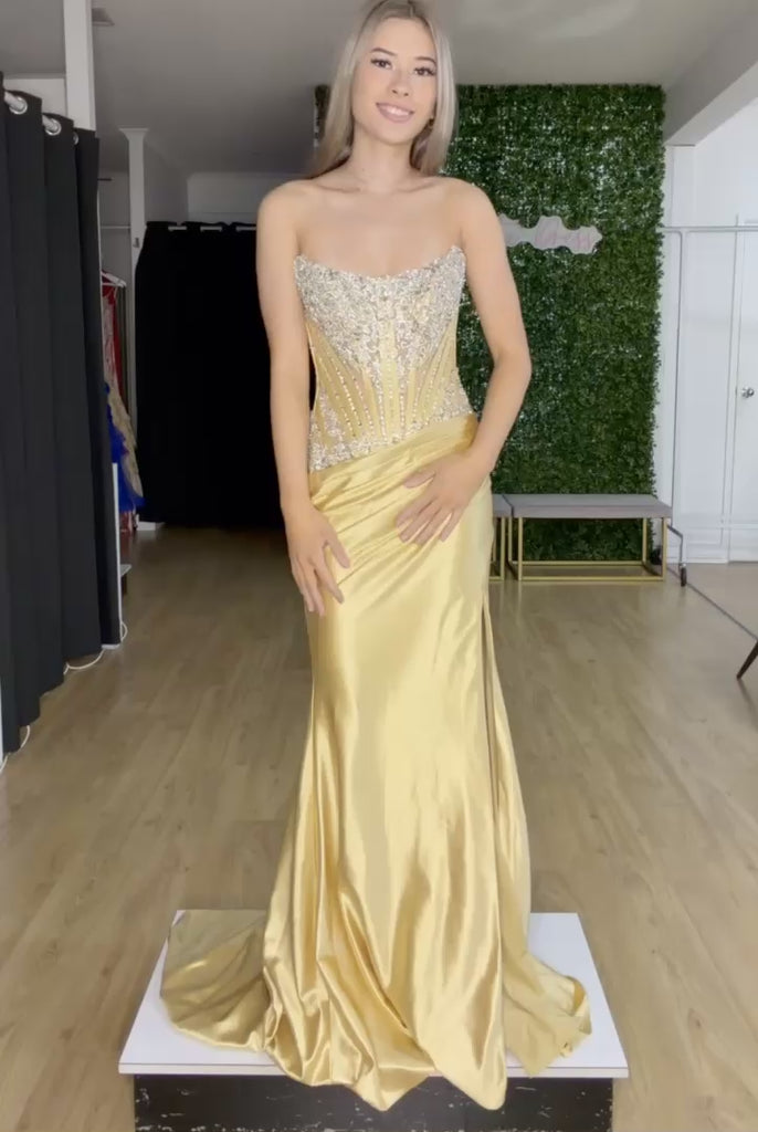Romana Corset Gown Gold Video