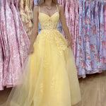 Celina Tulle Corset Gown Yellow Video
