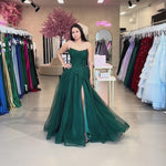 Patrice Corset Tulle Gown Emerald Video