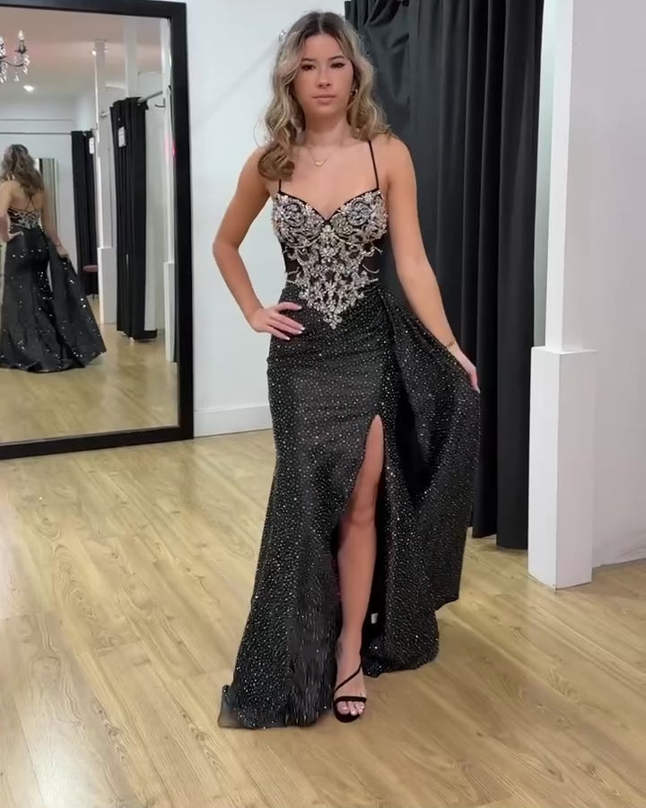 Sirena Corset Gown Black Video