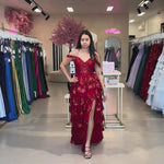 Suki Corset Layered Gown Red Video