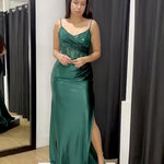 Montana green corset gown video