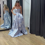 Davina Corset Gown Blue Video