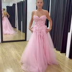 Paula Corset Tulle Ball Gown Soft Pink Video