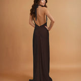 Rachel Gown Chocolate Back