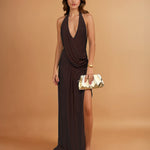 Rachel Gown Chocolate Front