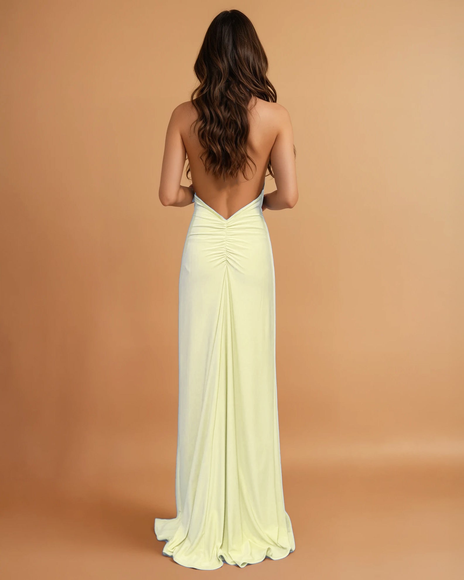 Rachel Gown Light Yellow Back