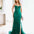 Riley Corset Lace Gown - Emerald