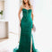 Riley Corset Lace Gown - Emerald